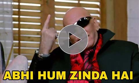 Abhi Hum Zinda Hain Video meme template from Welcome