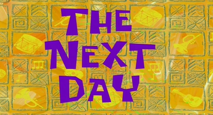The next day video meme template