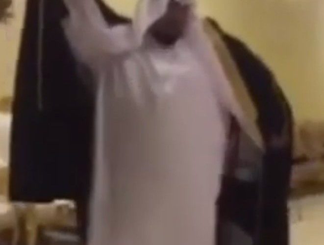 Arabic man dancing video meme template