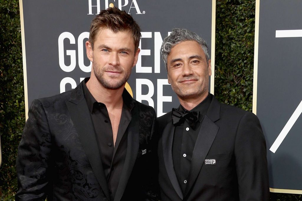 Chris Hemsworth and director Taika Waititi