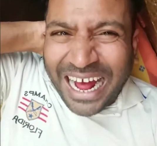 Puneet superstar laughing while crying video meme