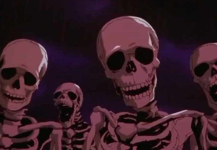 Roasting Skeletons Staring Video Meme